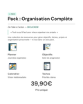 Pack – Organisation Complète