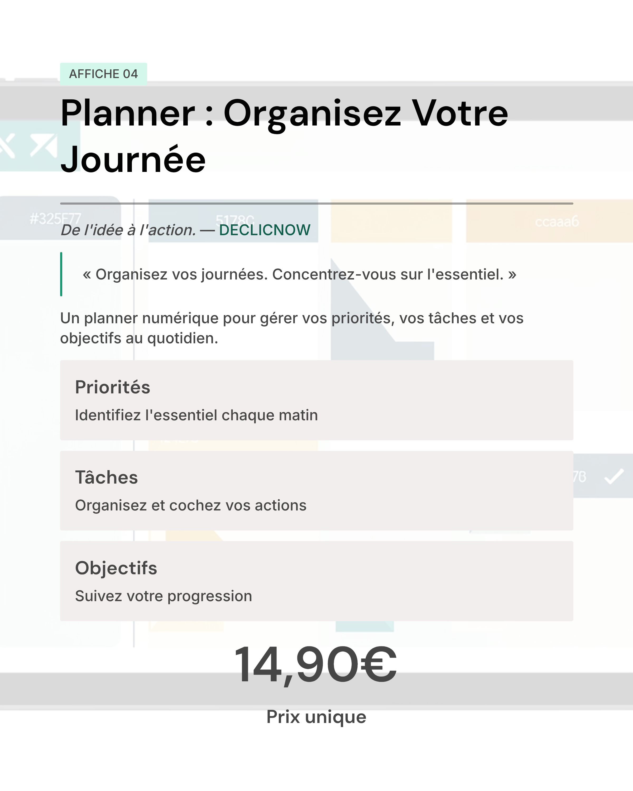 Planner – Organise Ta Journée