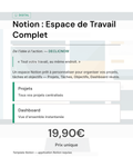 Notion – Espace de Travail Complet